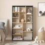 Hanah Home Kor1-Sa Estantería Natural y Antracita